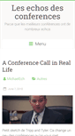 Mobile Screenshot of lesechos-conferences.fr